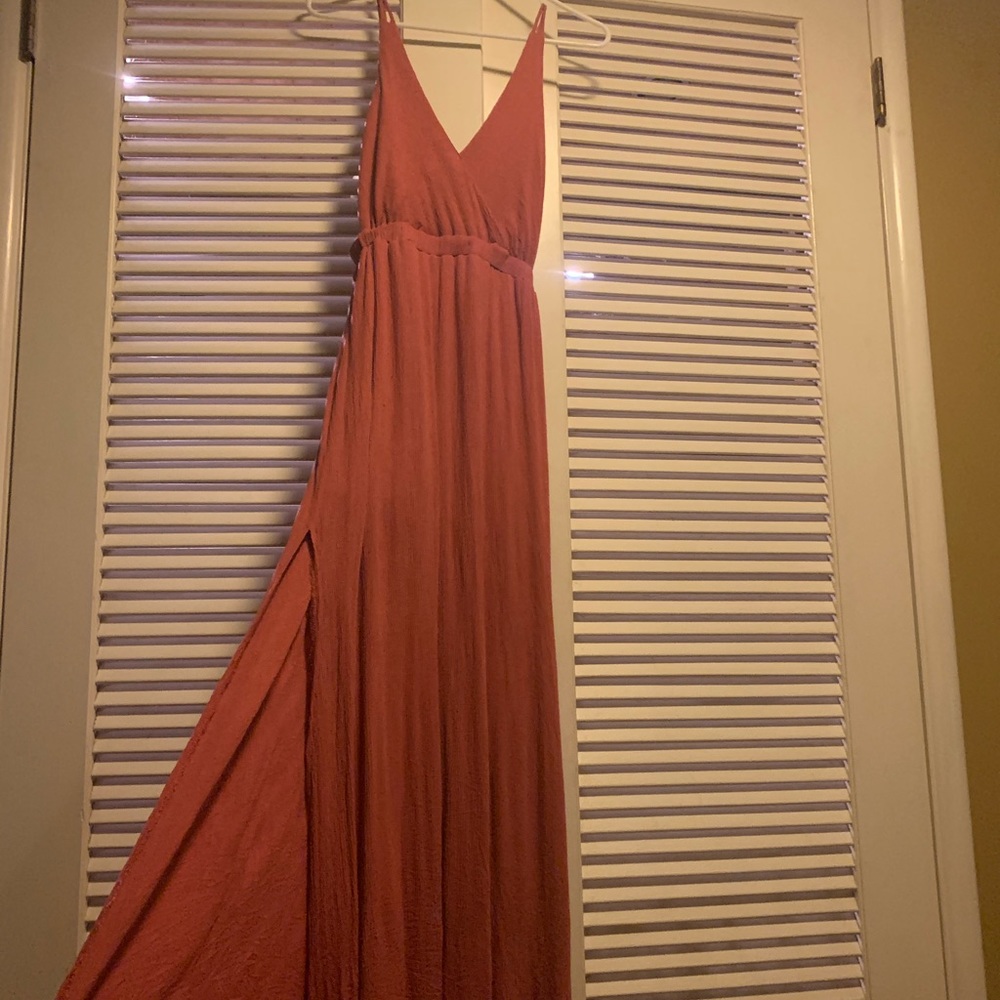 Lulus Rusty Rose Maxi Dress - Picture 6 of 7